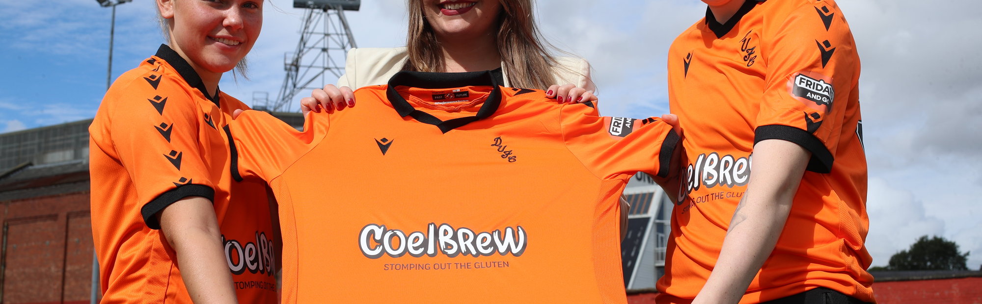 DUNDEE UNITED WOMEN SECURE COELBREW SHIRT SPONSORSHIP Dundee United