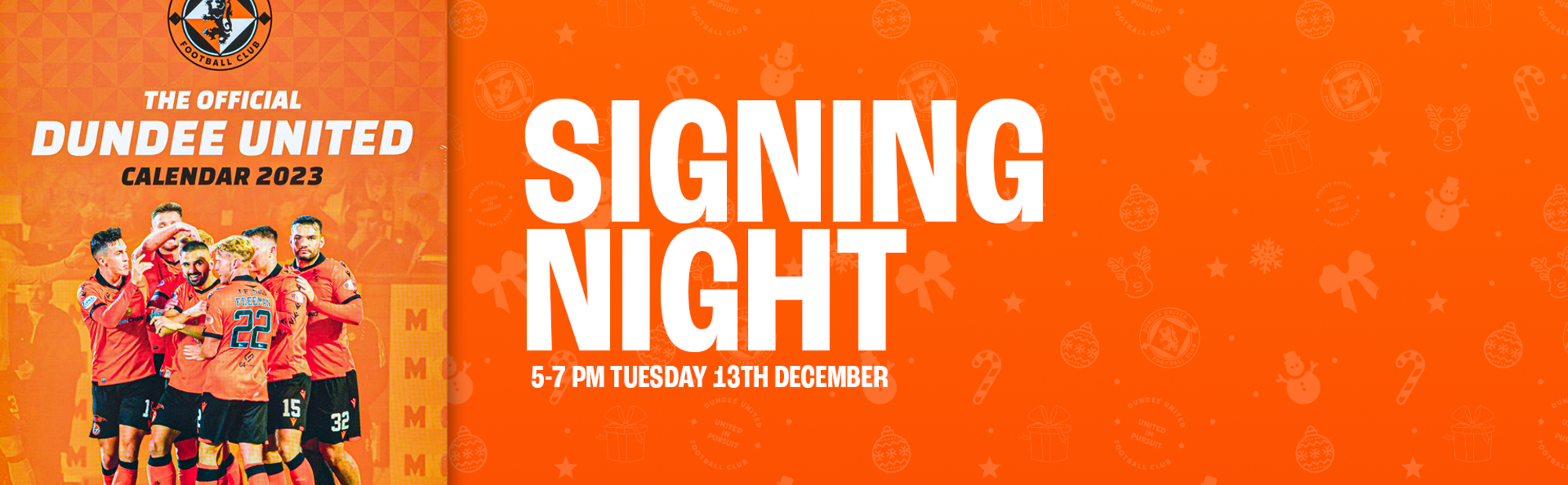 DUNDEE UNITED CALENDAR SIGNING EVENT Dundee United Football Club