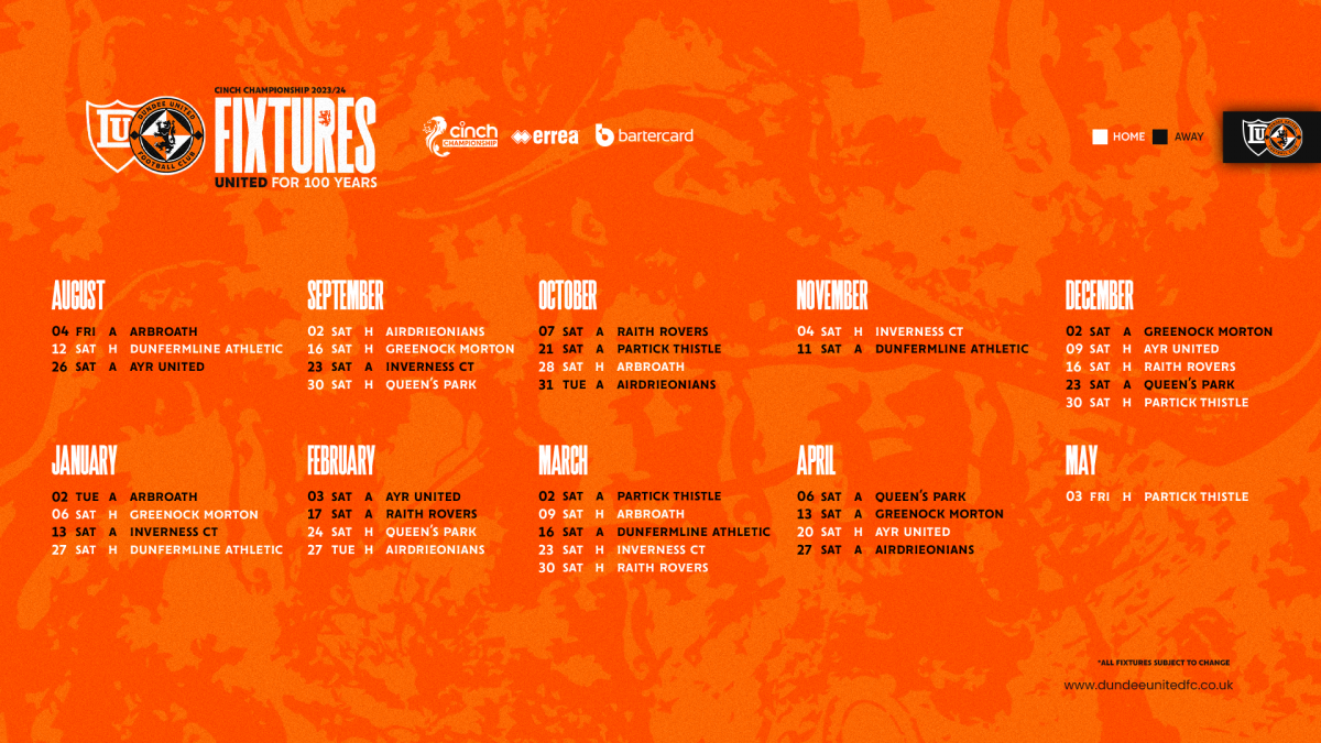 2023/24 Championship fixtures released - Greenock Morton FC