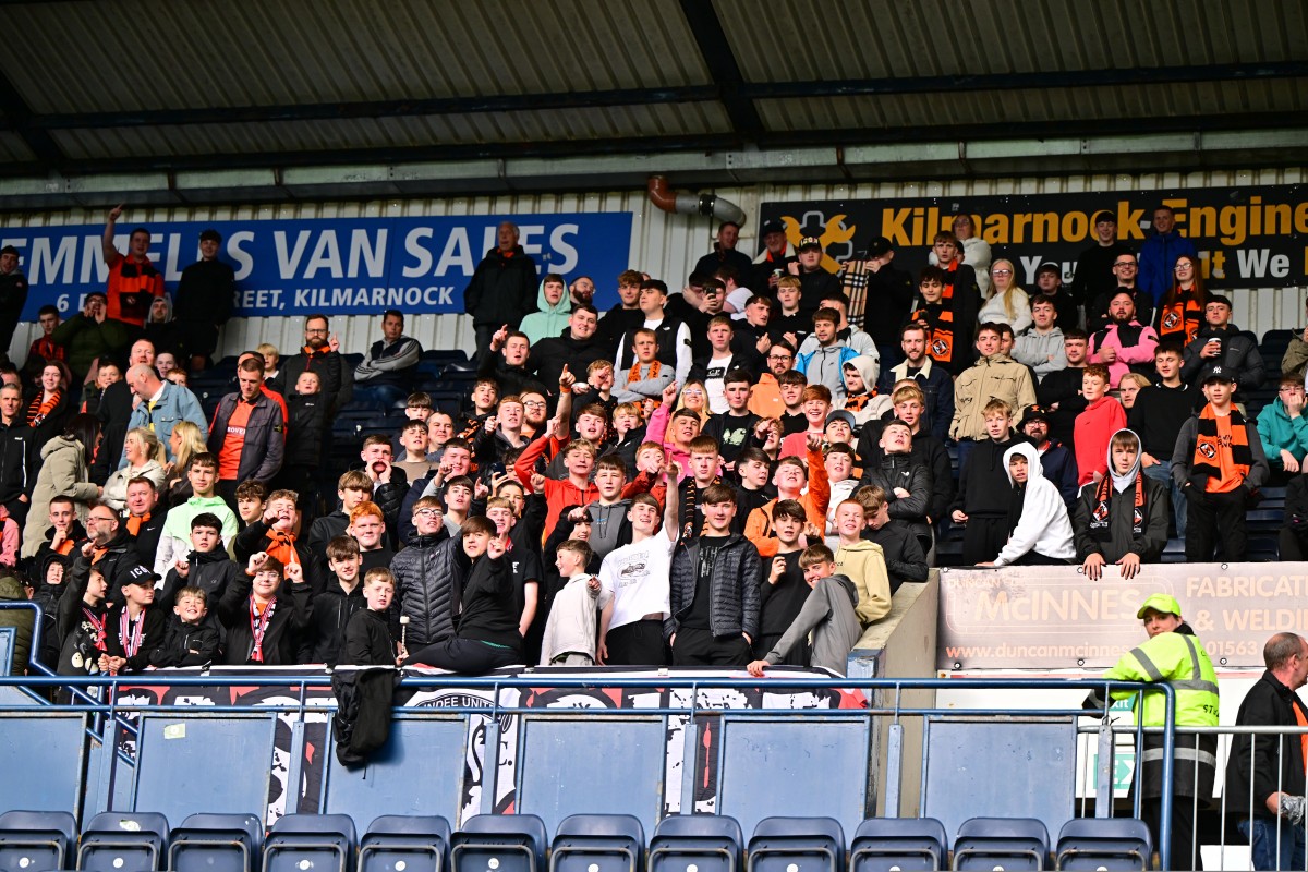 United supporters at Rugby Park